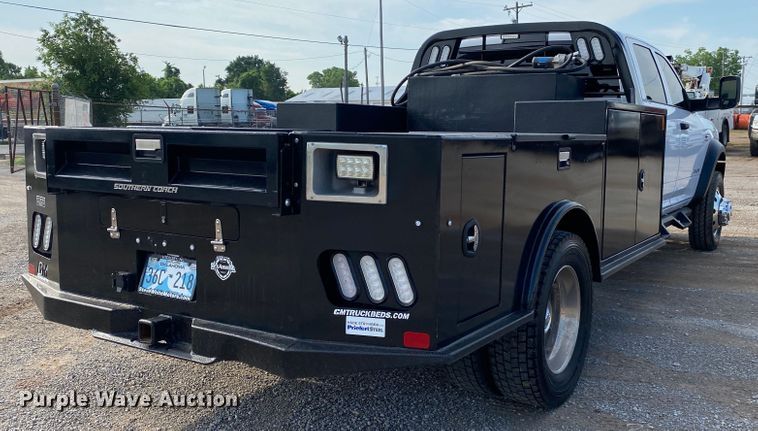 image for item DM4127 2021 Dodge Ram 5500HD Crew Cab flatbed truck