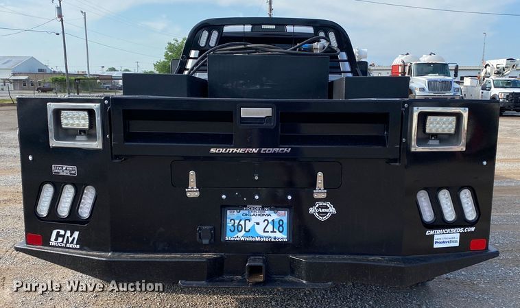 image for item DM4127 2021 Dodge Ram 5500HD Crew Cab flatbed truck