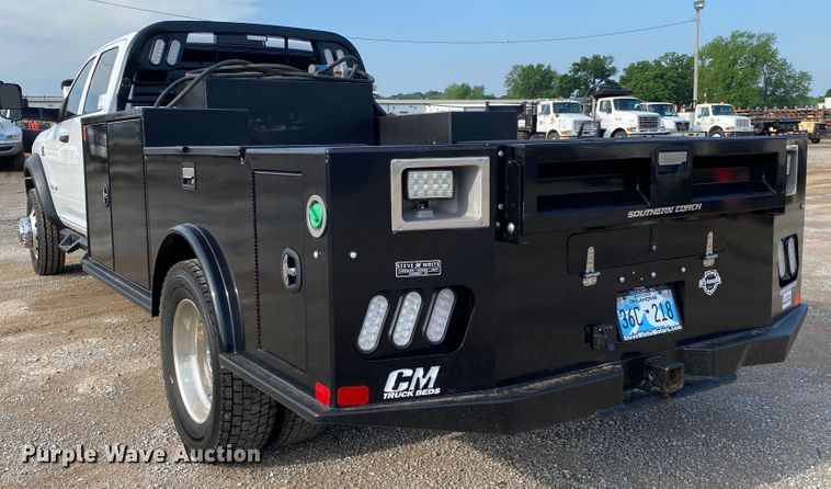 image for item DM4127 2021 Dodge Ram 5500HD Crew Cab flatbed truck