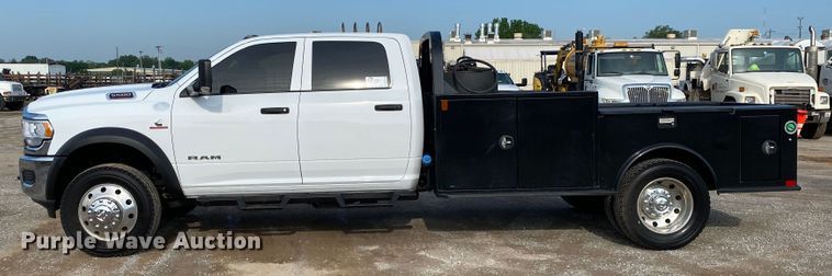 image for item DM4127 2021 Dodge Ram 5500HD Crew Cab flatbed truck