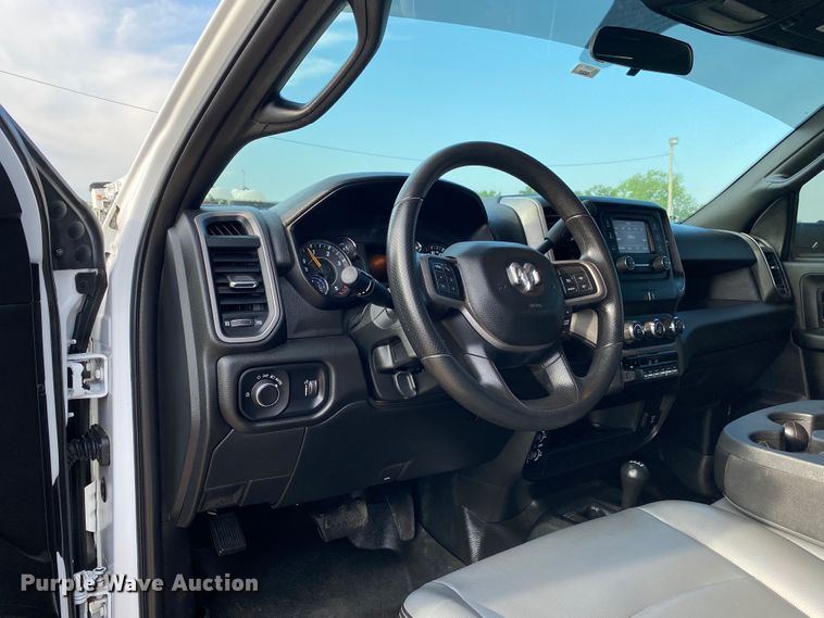 image for item DM4127 2021 Dodge Ram 5500HD Crew Cab flatbed truck