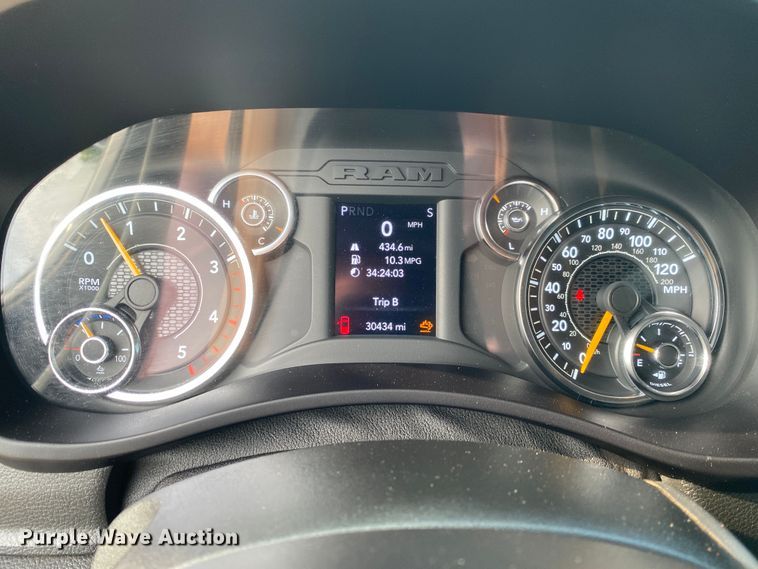 image for item DM4127 2021 Dodge Ram 5500HD Crew Cab flatbed truck