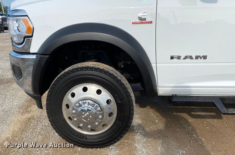 image for item DM4127 2021 Dodge Ram 5500HD Crew Cab flatbed truck