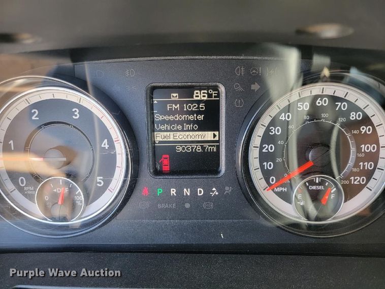 image for item DM4127 2021 Dodge Ram 5500HD Crew Cab flatbed truck