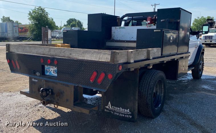 image for item DM4128 2018 Dodge Ram 5500HD flatbed truck