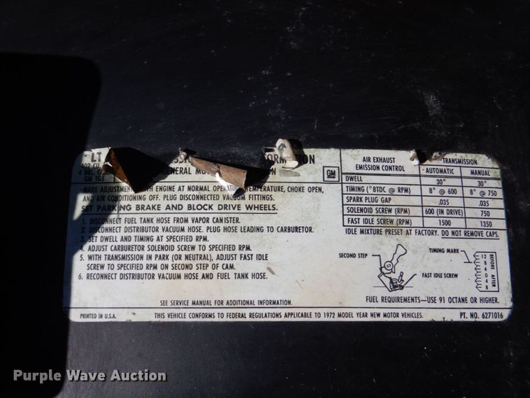 image for item DN7393 1972 Chevrolet Cheyenne 10  pickup truck