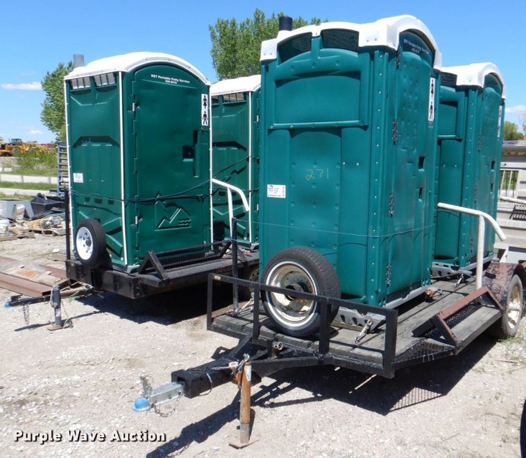 image for item DN7399 Shop built  portable restroom trailer