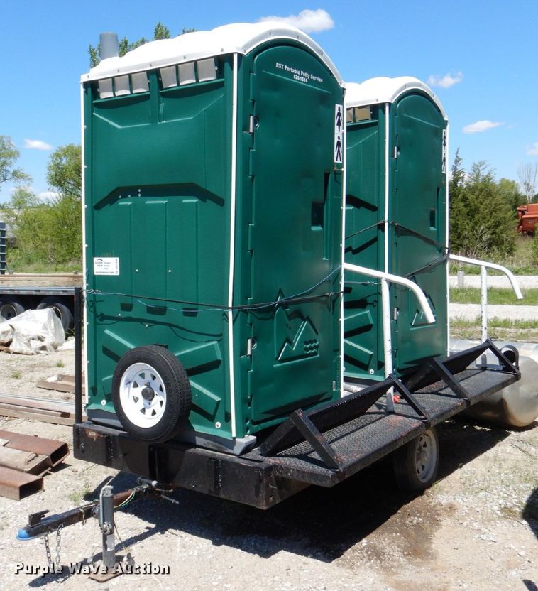 image for item DN7400 Shop built  portable restroom trailer