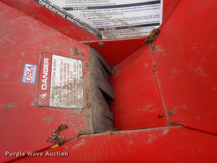 image for item DR0373 Troy-Bilt Super Tomahawk  wood chipper