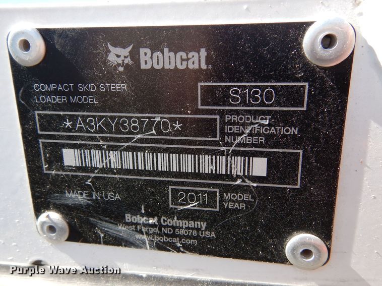 image for item DR1175 2011 Bobcat S130  skid steer loader