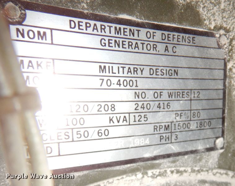 image for item DR1180 Lobby Welding Co MEP007B  generator