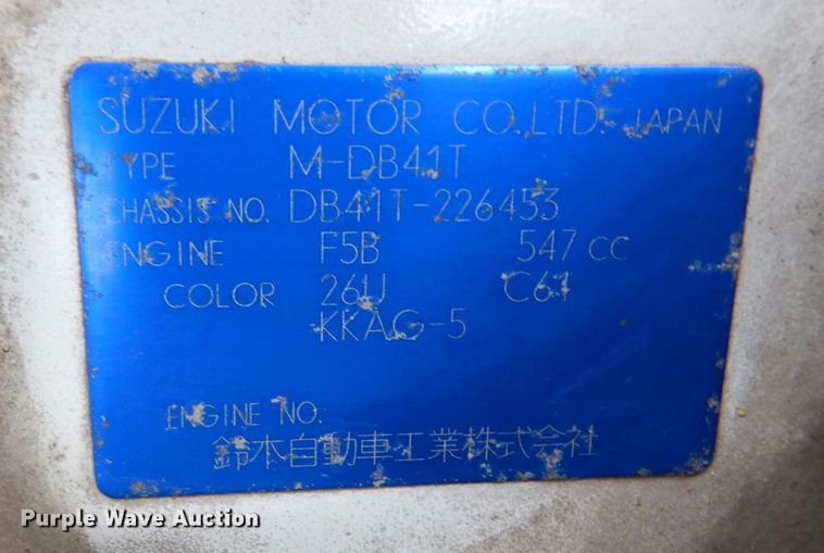 image for item DS8030 Suzuki Carry  mini truck