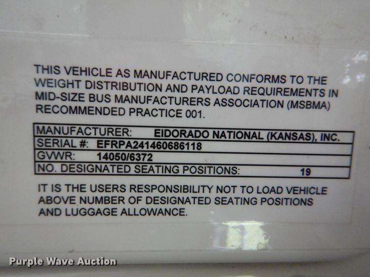 image for item DS8032 2006 Ford E450 ElDorado  shuttle bus