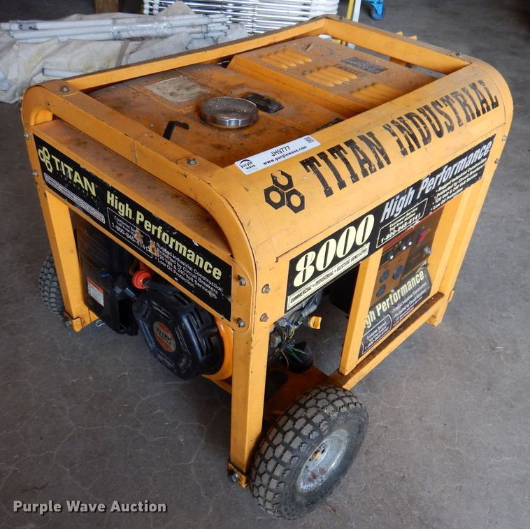 image for item JH9777 Titan 8000  generator
