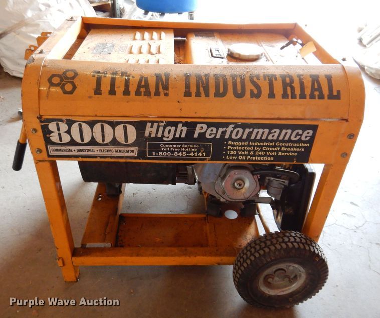 image for item JH9777 Titan 8000  generator
