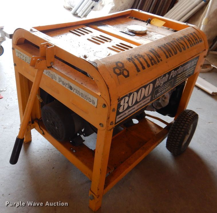 image for item JH9777 Titan 8000  generator
