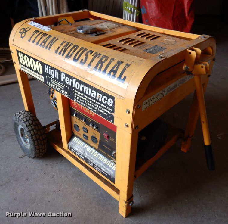 image for item JH9777 Titan 8000  generator