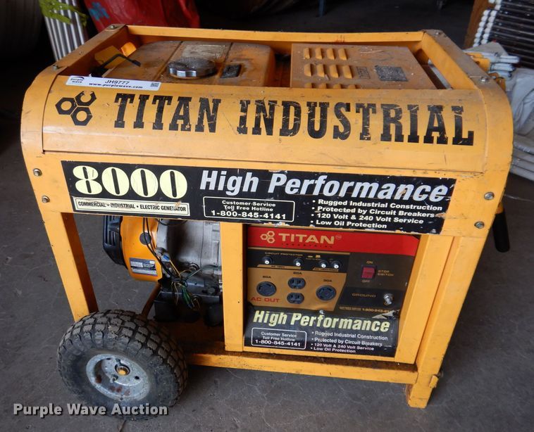image for item JH9777 Titan 8000  generator