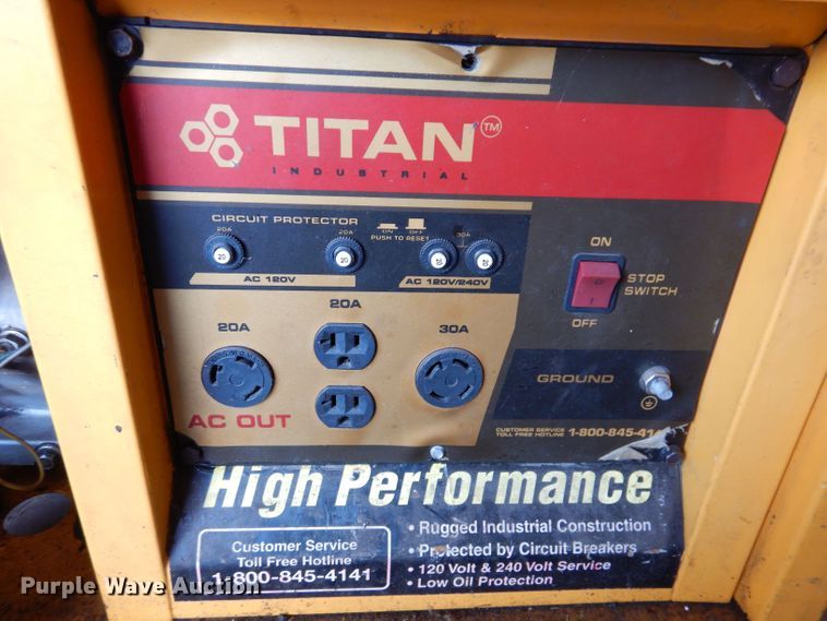 image for item JH9777 Titan 8000  generator