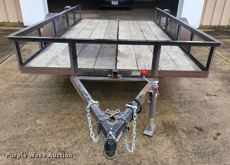 image for item JM9074 2001 Hog Wild Trailer Company  tilt deck utility trailer
