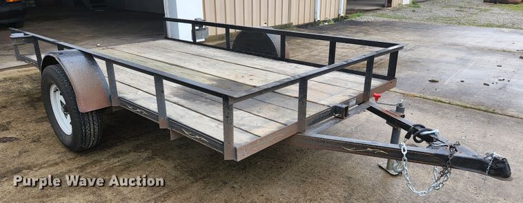 image for item JM9074 2001 Hog Wild Trailer Company  tilt deck utility trailer