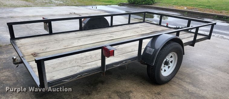 image for item JM9074 2001 Hog Wild Trailer Company  tilt deck utility trailer