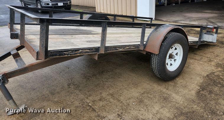 image for item JM9074 2001 Hog Wild Trailer Company  tilt deck utility trailer