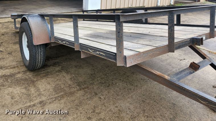 image for item JM9074 2001 Hog Wild Trailer Company  tilt deck utility trailer