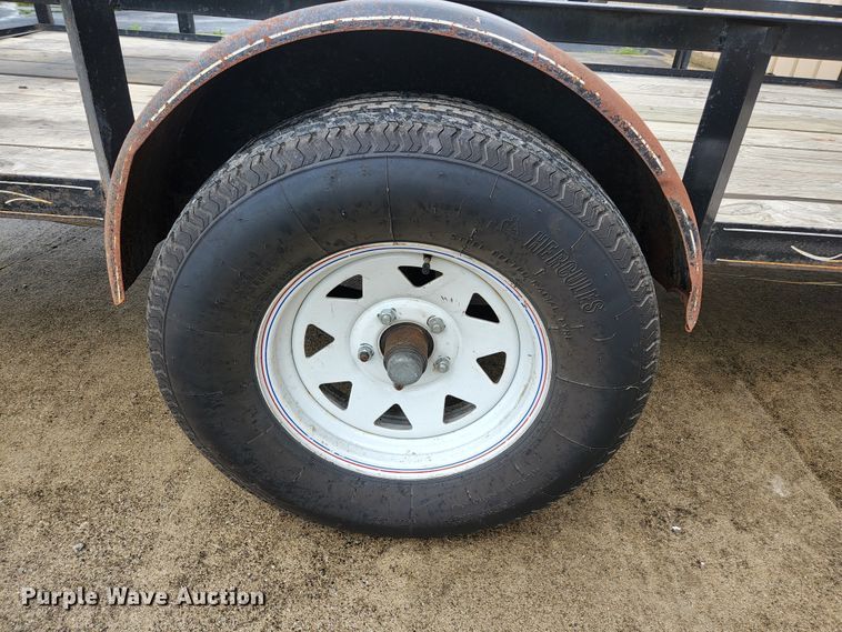 image for item JM9074 2001 Hog Wild Trailer Company  tilt deck utility trailer