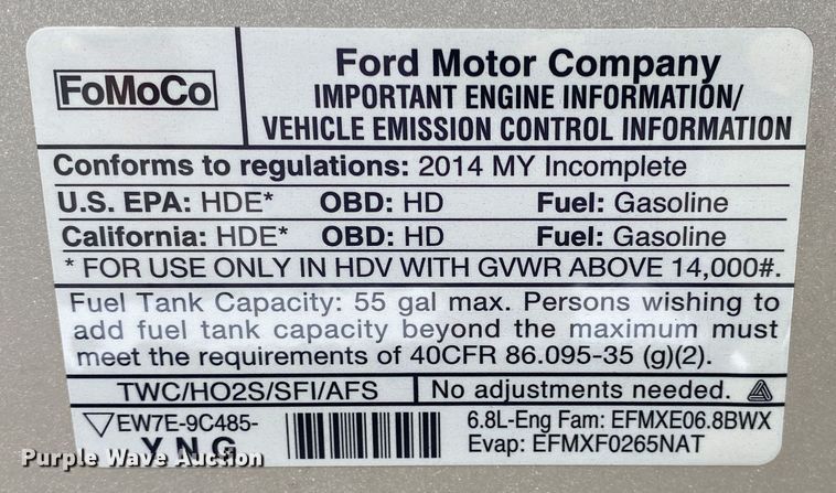 image for item JU9221 2014 Ford E450  shuttle bus