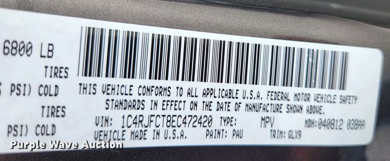 image for item KE9730 2014 Jeep Grand Cherokee  SUV