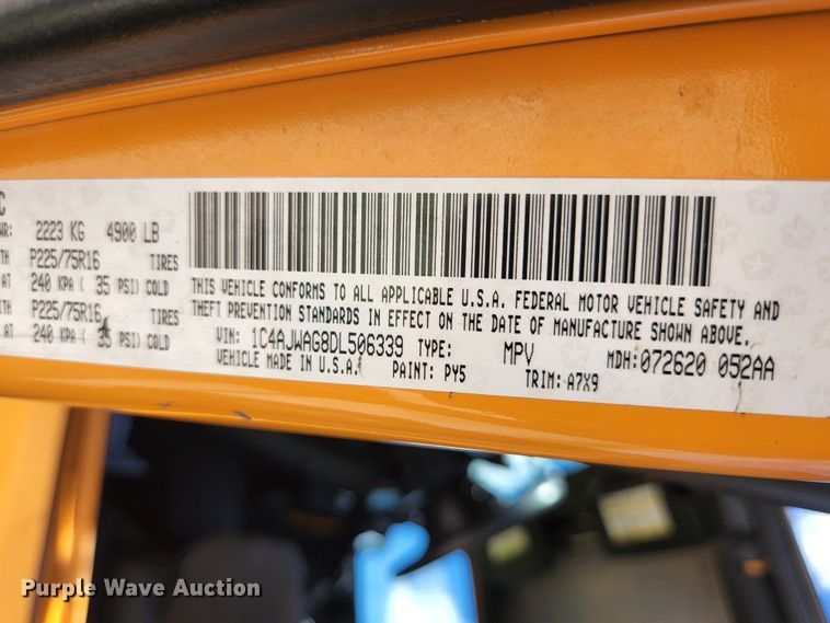 image for item KE9856 2012 Jeep Wrangler Sport