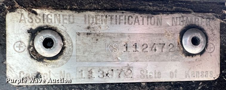 image for item KG9707 1993 Shop built  utility trailer