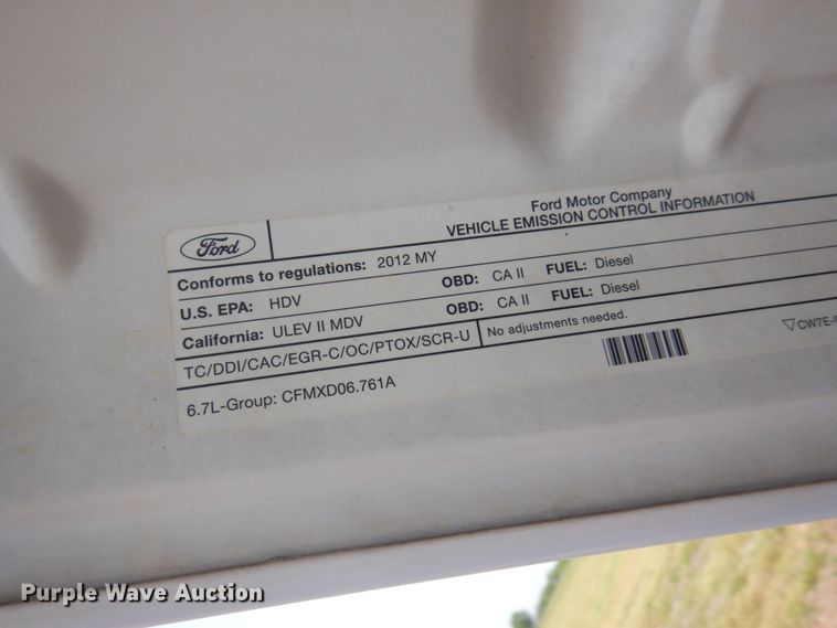 image for item KR9361 2012 Ford F250 Super Duty  SuperCab pickup truck