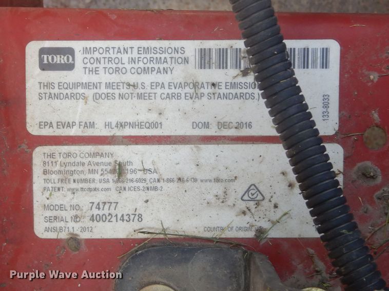 image for item KS9917 Toro MX6050  ZTR lawn mower