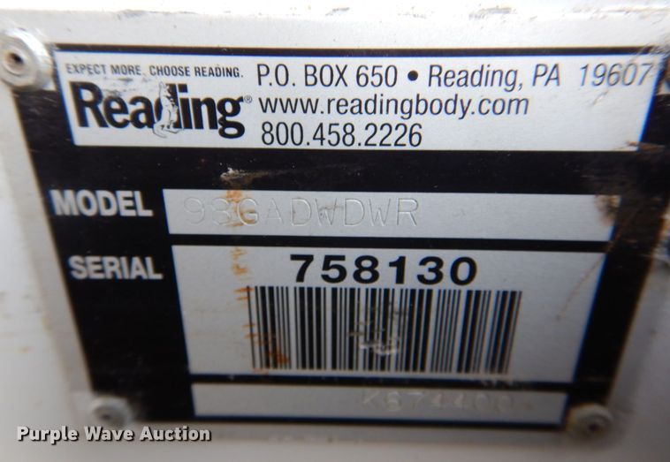 image for item MF9065 Reading 98GADWDWR  utility pickup truck bed