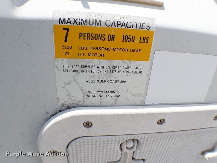 image for item MF9339 1998 Gulf Coast boat