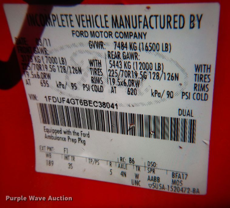 image for item MF9595 2011 Ford F450 Super Duty  flatbed truck