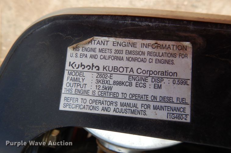image for item MF9597 Kubota BX1500  lawn mower