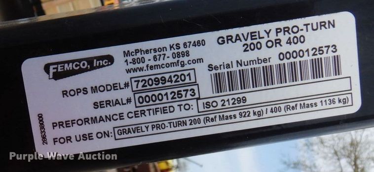 image for item MF9598 Gravely Pro Turn 460  ZTR lawn mower