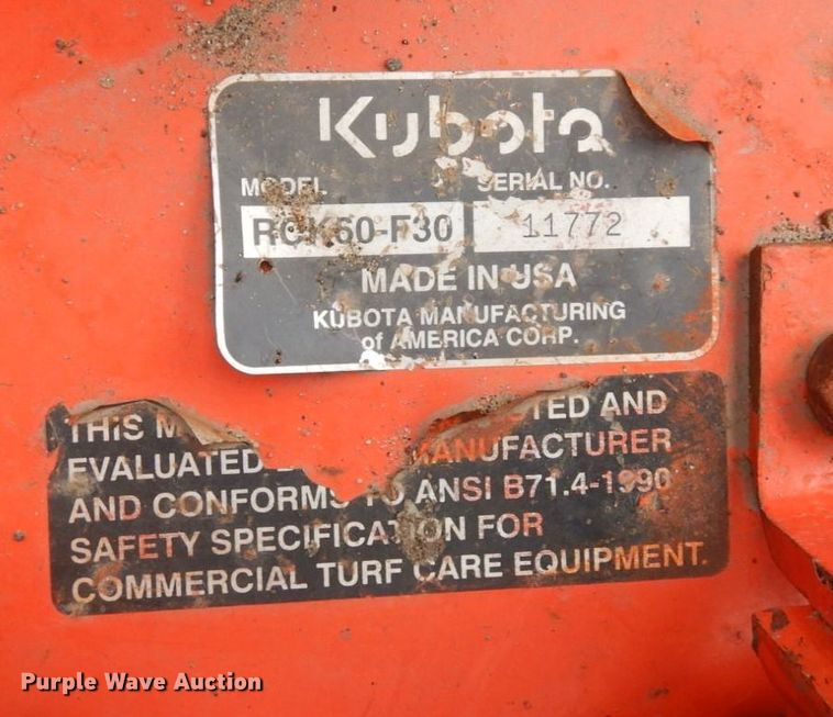 image for item MF9601 Kubota F2560  lawn mower