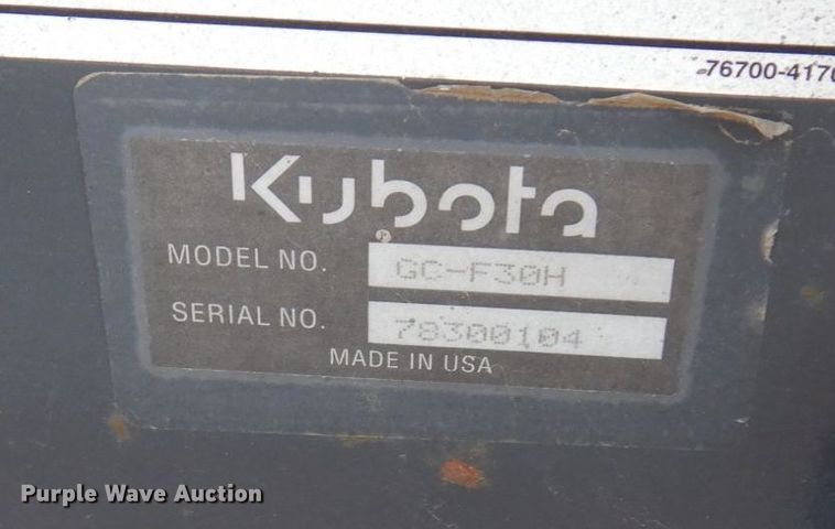 image for item MF9601 Kubota F2560  lawn mower