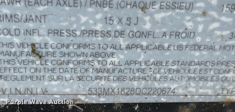 image for item MJ9712 2013 H&H  tilt deck utility trailer