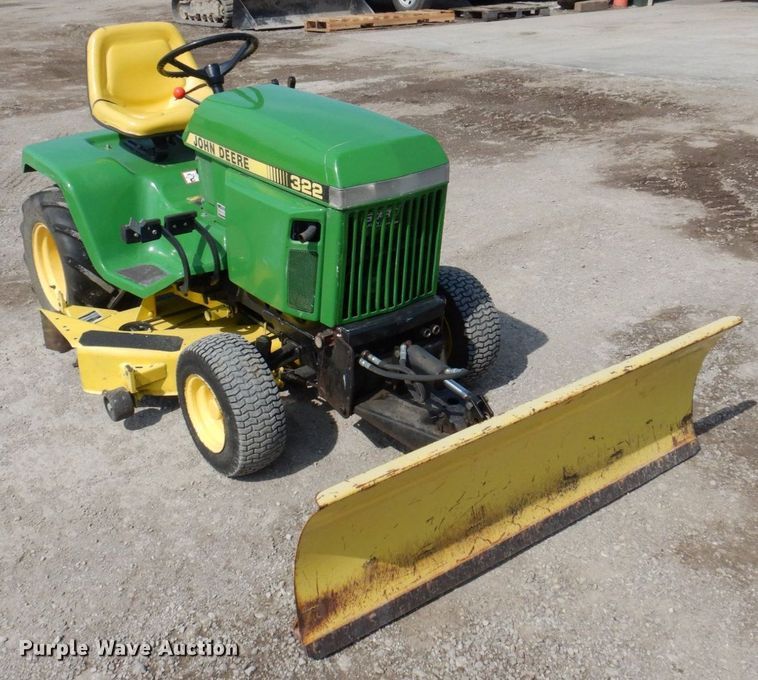 image for item MU9593 John Deere 322  lawn mower