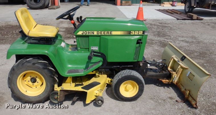 image for item MU9593 John Deere 322  lawn mower