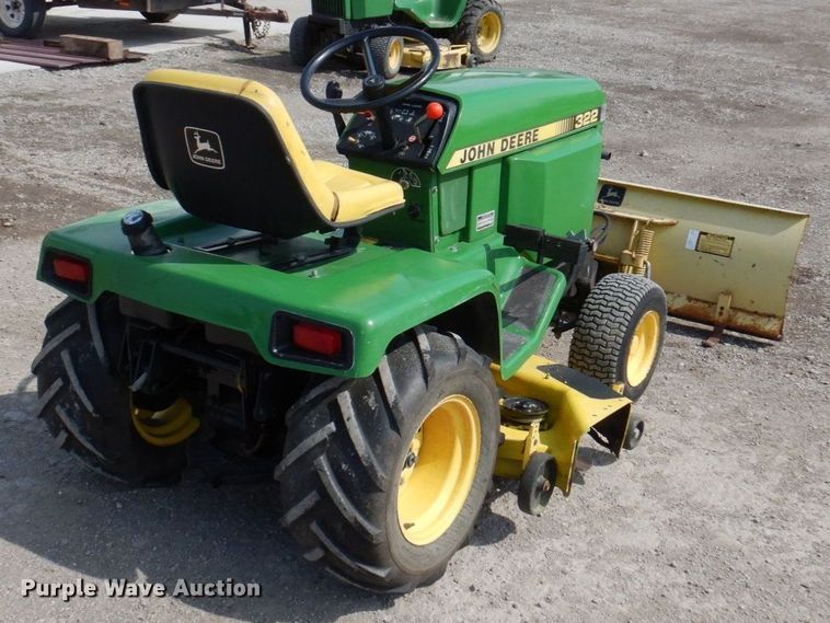 image for item MU9593 John Deere 322  lawn mower