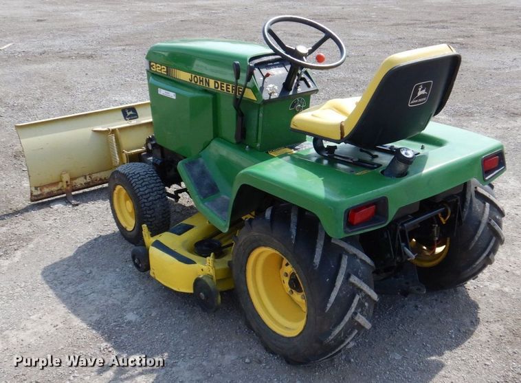 image for item MU9593 John Deere 322  lawn mower