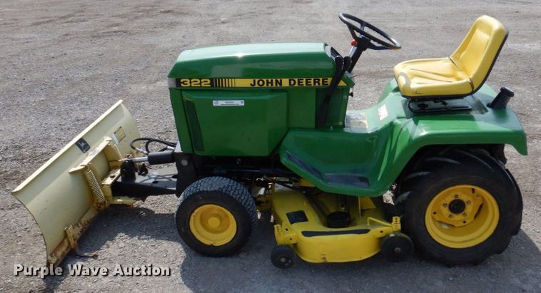 image for item MU9593 John Deere 322  lawn mower