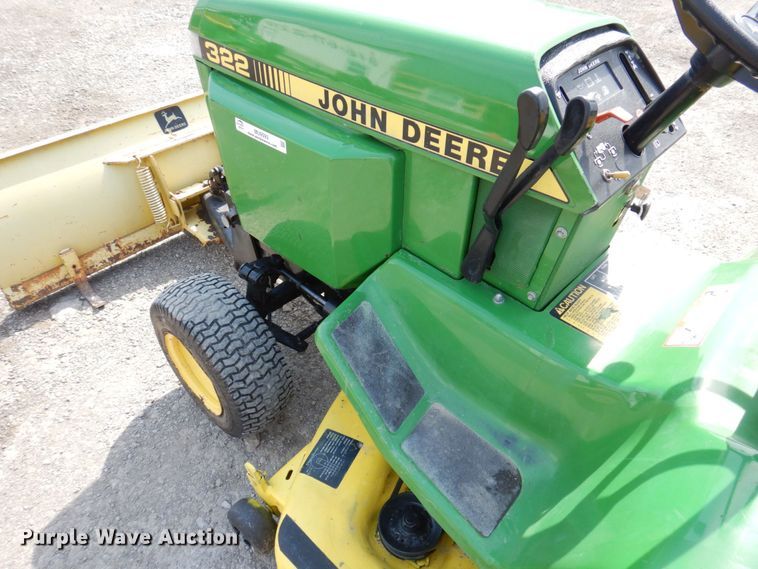image for item MU9593 John Deere 322  lawn mower