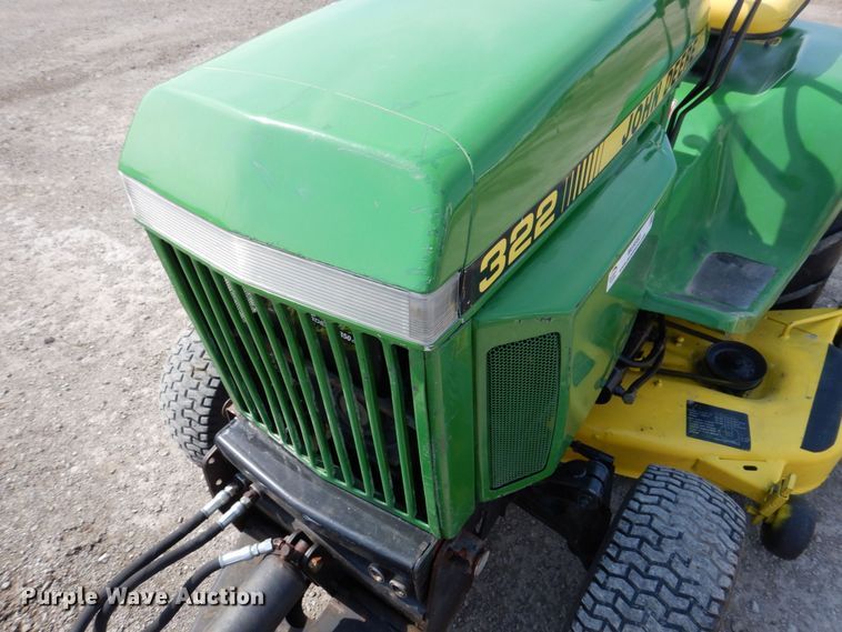 image for item MU9593 John Deere 322  lawn mower